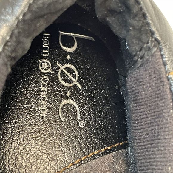 BOC Born Concept Peggy Mule SlipOn Clogs Women Size 8.5 Black Real Leather Nurse - Picture 10 of 16